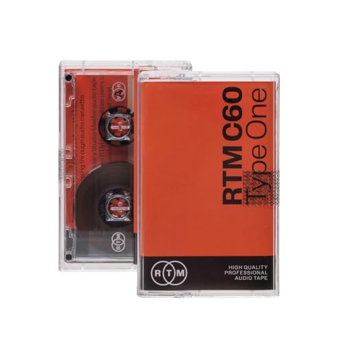 RTM C60 | Type 1 | 60-Minuten Low Noise Musikkassette | Studio Qualität | Ideal für Musikaufnahmen | Einzelkassette