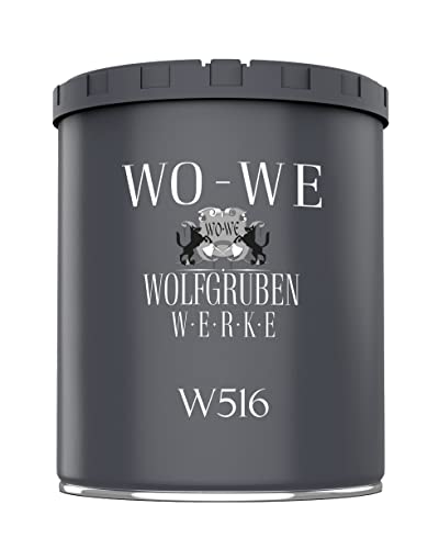 WO-WE Fassadenfarbe Wandfarbe Wandanstrich Fassadenbeschichtung für Außen Weiß 750ml