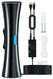 DVB-T/DVB-T2-Antenne Antenna 620+KM DVBT2 Antenne mit Verstärker Innen,2025 Neueste Digitale Antenne für TV Innen/Außen mit Verstärker Signalverstärker,Geeignet für 4K 1080P&Alle TV-Geräte-