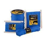 FISHLUND 4 mm Paracord 550 Nylon 7 Stränge Fallschirmschnur Typ III für Survival, Camping, Outdoor - Blau - 15m