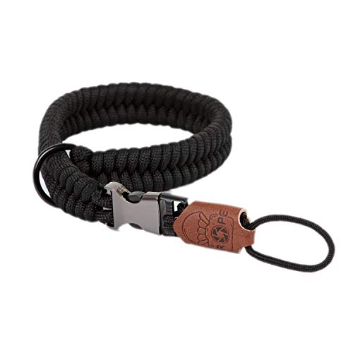 C-Rope Kamera Handschlaufe The Claw aus handgeflochtenem Paracord. Kameragurt mit Schnellverschluss-System, Schwarz