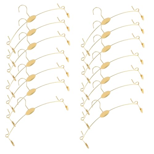 BUGUUYO 10stücke Anti-rutsch Kleiderbügel Für Unterwäsche Und BHS Langlebig Und Tragbar Für Zuhause Geschäfte Und Wäschereien Elegante Goldene Spirale