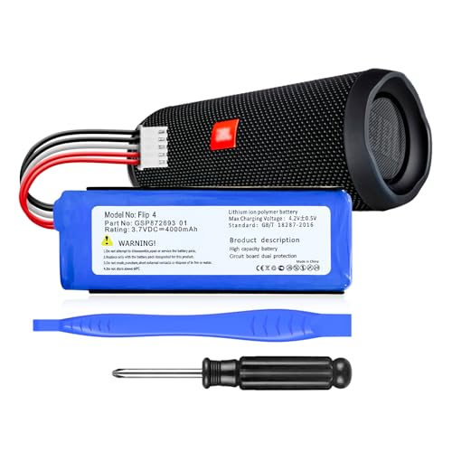 4000mAh Akku für JBL Flip 4, Flip 4 Special Edition, GSP872693 01+Reparatur-Werkzeuge