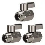 Zunedhys 3X Mini Aus Edelstahl 304 (1/2 Buchse X Stecker) Npt Gewinde, Ventil für Den Wasser Durchfluss Regler Kopf