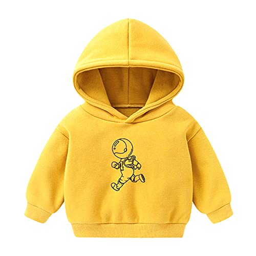 Sweatshirt Girls Baby Tops Pullover Sweatshirt Kleinkind Hoodie Mädchen Tops Sweatshirt Für Mädchen 152 (Yellow, 2-3 Years)