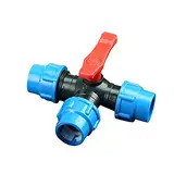 T-Anschluss 3-Wege-Adapter für PPR/PE/PVC-Schlauch, schnelle Wasserleitung, Ventilanschluss, für öffentliche Grünflächen, Hausgarten, landwirtschaftliche Produktion, Gartenarbeit