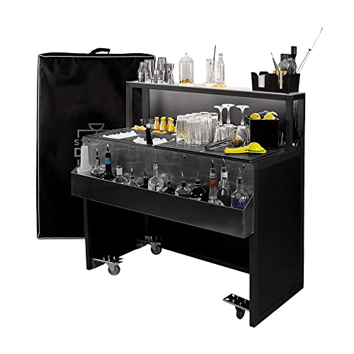 Outdoor Bar 120cm mit Tasche - Mobile Cocktailbar - Deus 12