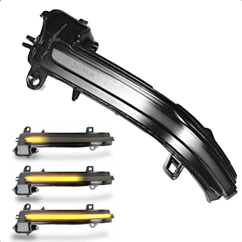 LoreenCar Spiegelblinker Dynamischer Blinker des Autos Für BMW i3 X1 E84 F20 F21 F22 F23 F30 F31 F32 F34 F36 F82 F83 F87 Außenspiegel LED 63137280771 63137280772(Gelb)