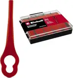 Original Einhell Ersatzmesser-Box (Rasentrimmer-Zubehör, passend für Akku-Rasentrimmer GE-CT 18 Li, GC-CT 18/24 Li und GC-CT 18/24 Li P, 50 Stück, inkl. Aufbewahrungsbox)