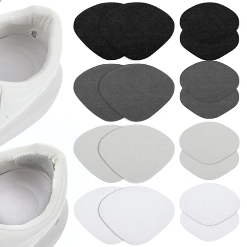 HJZHII 8 Paar Fersenpolster Schuhe,Schuh Fersen Reparatur,Selbstklebend Fersenschutz für Schuhe Schuh Kleber Hackenschutz Schuhe Schuhabsatz Reparatur Ferse Patch Schuhfersen Reparaturflicken