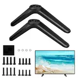 Universal TV Ständer, TV Sockelfüße mit Anti Rutsch Pads und Schraubenset, Ersatz TV Ständerbeine, Universal TV Standfüße Füße, ABS TV Ständer Standfuss für 20-65 Zoll Flach Curved TV