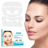 Gesichtsfalten Entferner Streifen,256 Stücke Anti Falten Pads Facial Patches Gesichtsfalten Pflaster zum Glätten von Augen Mund oder für Gesicht,Wiederverwendbare Stirn Falten Pads16 Blätter