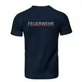 Feuerwehr Logo - Reflektierend - Reflextion, Herren T-Shirt - Fairwear -, Größe L, Navy