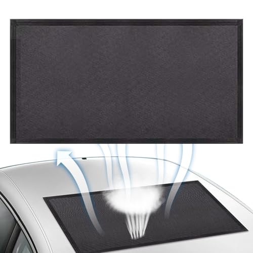 Iouyjiu L'du Schiebedach für Autos, Schiebedach, magnetische Abdeckung für Sonnengespräche, aus Netzstoff, atmungsaktiv, UV-Schutz, wasserdicht, kühlend