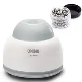 ONiLAB Mini Vortex Mixer mit Touch Funktion, Labormischung, Nagellack, Wimpernkleber und Acrylfarben mischen, Labor Vortexer für Röhrchen, inkl. 120 Stück Edelstahl Mischkugeln