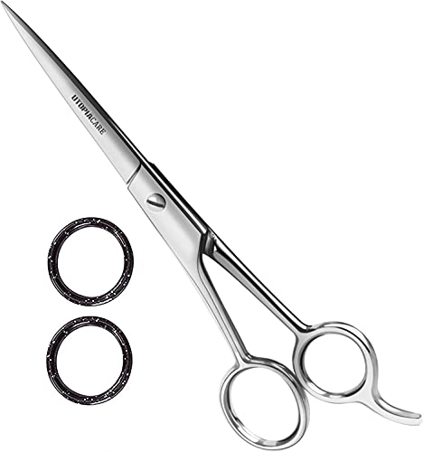 Utopia Care 6,5 zoll Edelstahl Haarschere Friseurschere - Professionelle Haar- und Bartschneideschere - Professionelle Friseurschere - Scharf, langlebig (Silber)