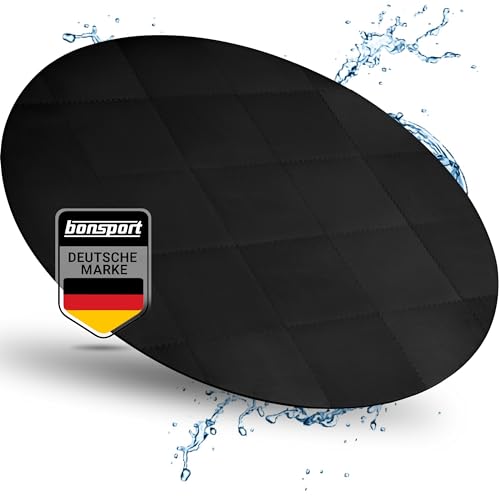 Whirlpool Unterlage rund 240cm - Bodenmatte für Outdoor Whirlpools - Schützt & Isoliert - Poolunterlage Pool Untergrund, schwarz