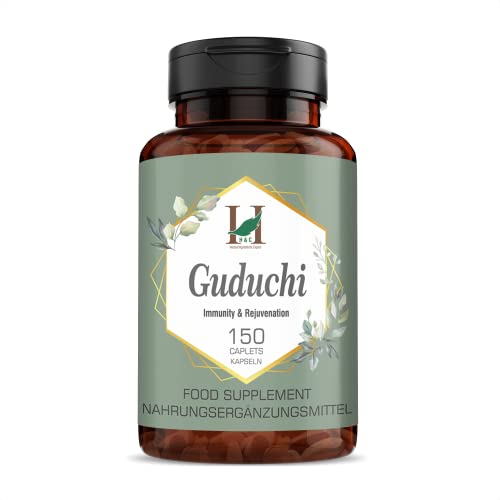 H&C Guduchi/Giloy Caplets (Tinospora Cordifolia) – 750 mg, 150 Stück | für Immunität, Wellness & Unterstützung der allgemeinen Gesundheit und des Wohlbefindens