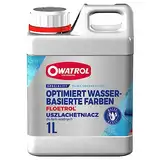 OWATROL® Floetrol Pouring Medium Acryl 1L - Ideal für Decken, Wände, Fassaden - Additiv für Acrylfarben im Innen- und Außenbereich - Pouring Acrylfarben - Fließmittel für Acrylic Pouring