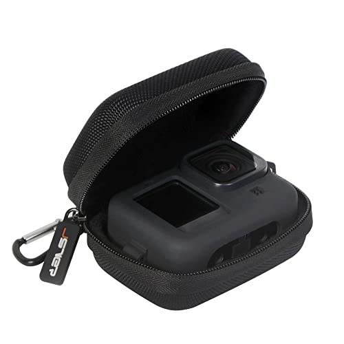 JSVER Tasche für GoPro Hero 12/11/10/9, Case Schutztasche für AKASO Brave 4/Brave 7 LE/AKASO V50X Tragetasche Hülle für Gopro Hero 8/7/5/4/3 und GoPro-Zubehör Batteries Schwarz