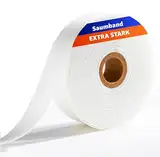 TK Gruppe Timo Klingler Saumband zum Aufbügeln - EXTRA STARK - 60 meter & 20 MM - Bügelband für Vorhänge & Gardinen nähen - Nahtband & Saumvlies waschfest zum Bügeln - Bügekleber