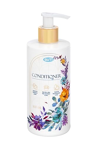 GUTI haarspülungen & conditioner 300 ml – Erleben Sie Natürliche Feuchtigkeitspflege mit Kokosöl, Aloe Vera und Arganöl – Ohne Silikone, Parabene und Sulfate – Für Trockene und Strapazierte Haare