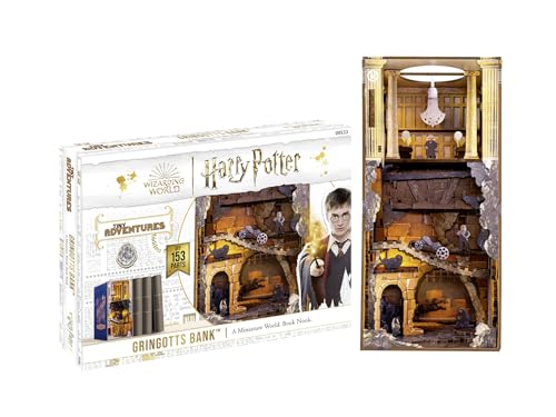 Revell Modellbausatz Tiny Adventures I Gringotts Bank Harry Potter I 3D Miniaturhaus I DIY Book Nook Holz Puzzle I Handgefertigtes Booknook für Sammler und Zauberei-Fans