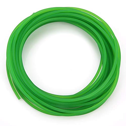Akozon Polyurethan Rundriemen, Grüne Rauhe Oberfläche PU Polyurethan Rundriemen für die Antriebsübertragung(3mm*10m)