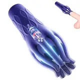 Roluck Penis Trainer Massager Elektrische Masturbator für Männer mit 10 Vibrationsmodi Taschenmuschi Penis Handheld Eicheltrainer Sexspielzeug sexuelle Ausdauer