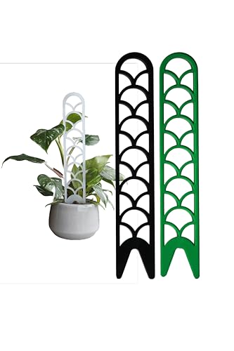 Rankhilfe für Kletterpflanzen erweiterbar - Kletterhilfe - Monstera - Efeutute - Philodendron (Grün, 35cm)