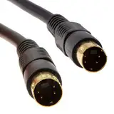 kenable SVHS S-Video Stecker Zum Stecker Video Kabel 4 Polig mini DIN Vergoldeten 1,5 m [1.5 Meter/1,5m]