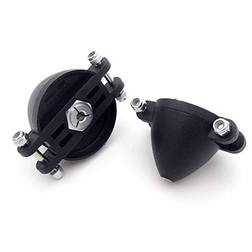 Vuzmode 1PCS Kunststoff Folding Propeller Spinner Gefaltet Prop Halter 3,17mm 4mm 5mm Welle RC Flugzeug Glide Glide Flugzeug Außenbordbootpropeller(D51mmxH40mmxd4.0mm)