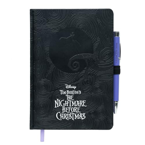 Grupo Erik Premium Notizbuch mit Stift Disney The Nightmare Before Christmas Notizbuch A5 Dotted Notizbuch Klein Reisetagebuch zum selberschreiben Bullet Journal Dotted A5 Tagebuch Mädchen und Jungen