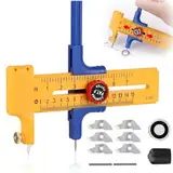 Kreiszeichner,Kreisförmiger Papierschneider,Kreisschneider Für Kreise Von 1-15cm,Zirkelschneider,Kreisschneider Papier,Zum Schneiden Von Papierkarton Leder, Rundschneider Aus Kunststoff Und Messing