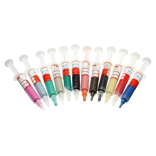 Diamant-Läder-Paste-Polierverbindung für feine bis endgültige Polierkörner 0,5-40 Mikrometer 5 Gramm 12pcs,