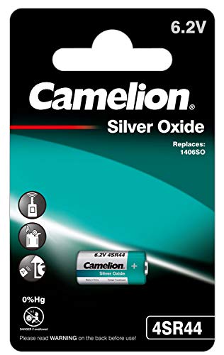 Camelion 14051444 - Kamera Spezial Batterie 4SR44, Silber-Oxid mit 6 Volt, Kapazität 145 mAh