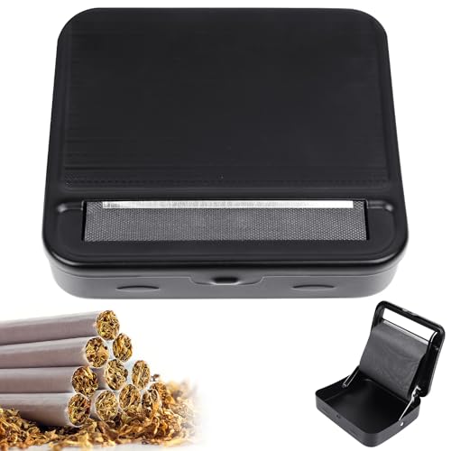 LHOEST Rollbox Zigaretten Tabak Dreh Maschine, Durchmesser 6-8 Mm, Länge 70 mm, Rollmaschine mit 100pcs Zigarettenpapier, Cigarette Rolling Machine, Stopfmaschine Drehmaschine Zigaretten