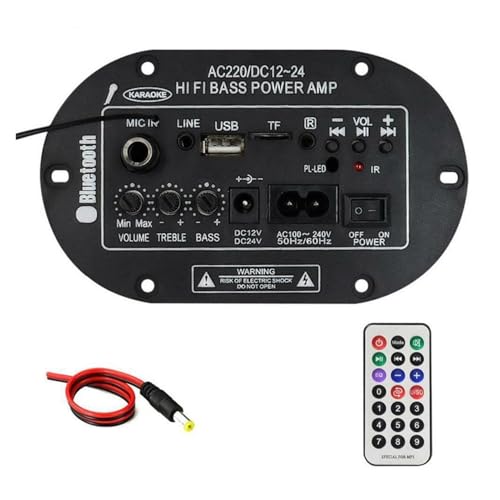 DIGNIFE Audioverstärker, 8 Zoll 1 2V 24V. DREI-Nutzung 302 8btmic. Auto-Digitalverstärker-Monophon-Verstärkerplatine mit Bluetooth-Radio Tf. Kartenaudio.