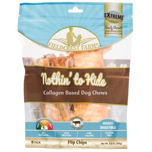 Fieldcrest Farms Nothin' to Hide Hundespielzeug, Rindfleischchips, 240 G