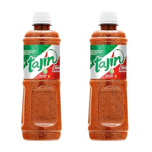 2x400g Tajin Classic - Fruit and Snack Seasoning - Gewürzmischung: Classic with Lime Gewürzmischung
