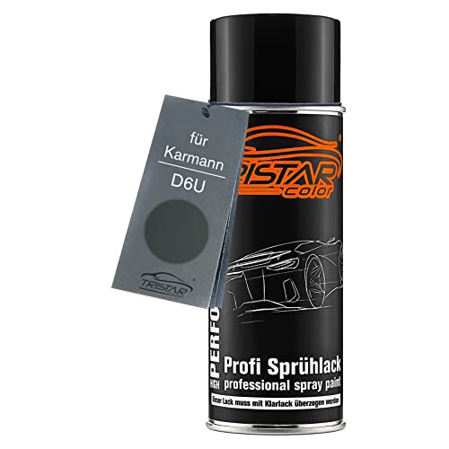 TRISTARcolor Autolack Spraydose für Karmann D6U Dunkelgrün Metallic/Dunkelgrun Metallic Basislack Sprühdose 400ml