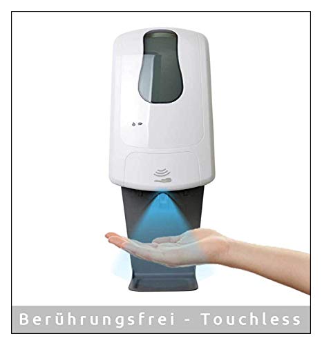 MyMAXXI | Desinfektionsmittelspender 1000ml Q inkl 1 x 1L Desinfektionsmittel Sensor automatisch Wandmontage | touchless Disinfection | Händedesinfektion Spender Desinfektion Hand Hygienespender