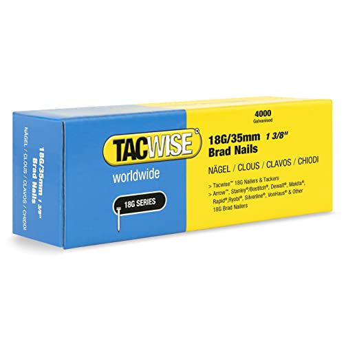 TACWISE 1713 Stauchkopfnägel Brad Typ 18G /35 mm, verzinkt, 4.000 Stück