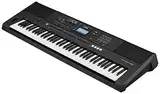 Yamaha PSR-EW425 Digital-Keyboard, schwarz – Vielseitiges, tragbares Digital-Keyboard mit 76 anschlagdynamischen Tasten, 820 Instrumentenklängen, Premium Orgelsounds und LCD-Display