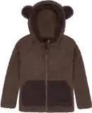 normani Kinder Baby Teddyjacke Fleecejacke Sherpajacke Kapuzenjacke Kapuzenjacke mit Ohren für Junge und Mädchen Farbe Dunkelbraun Größe 5 Jahre