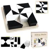 Block Puzzle, versteckte geometrische Form Muster Jigsaw, Brain Teaser Puzzle Spiel, Desktop-Spiel für frühe Bildung Altersgruppe 3