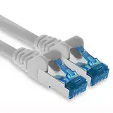 freiwerk 5.0 M - CAT-6a Netzwerk-Kabel, Ethernet, Lan & Patch Kabel RJ-45 SFTP 10GB/s - 1 Stück Weiß