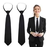 2 Stücke Krawatte Schwarz Damen, Lange Krawatte, JK-Uniform-Krawatte, Schmale Krawatte, Krawatten Damen, Schwarz Krawatten Für Damen, Verstellbare Krawatte, Mädchen Abschlussfeier Geschäftshochzeit