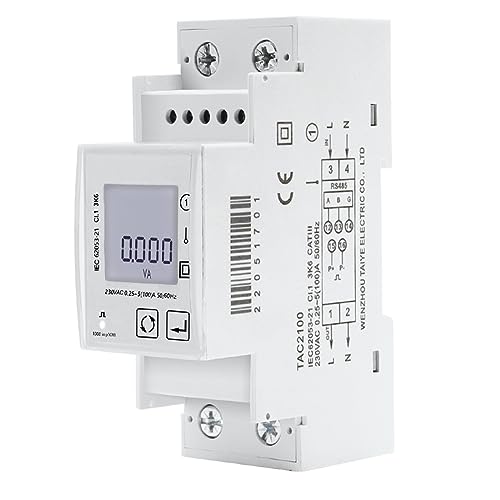 JMORCO SDM Modbus 230 V Multifunktions-Energiezähler, einphasig, EIN Impulsausgang mit RS485 KW VA AV KWH 45–65 Hz