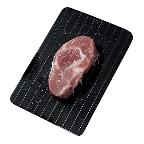 ZMREN Auftauplatte, Auftauplatten Auftauen Tablett, Auftau-Tablett Defrosting Tray Fast Abtauung Tablett für Fisch Fleisch Geflügel Oder Alles Andere, das Gefroren ist (29.5 x 21 x 0.2cm)